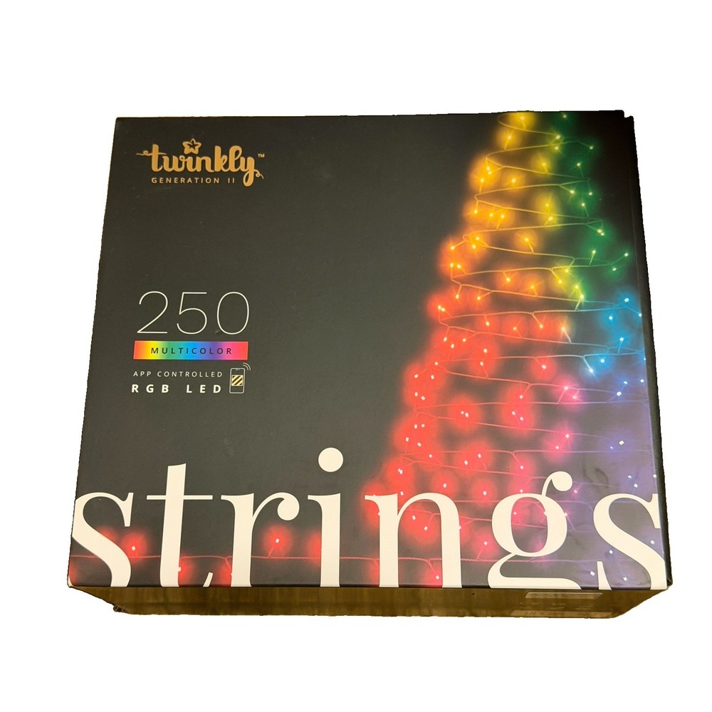 Twinkly RGB Lights Multicolor App Controlled Smart Decorations 250 LED Strings